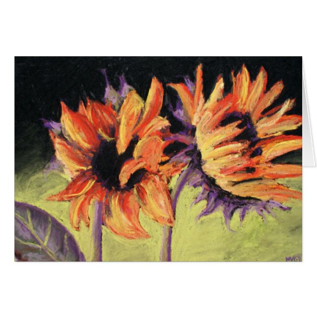 Rote Sonnenblumen (ICH) (Vorderseite (Horizontal))