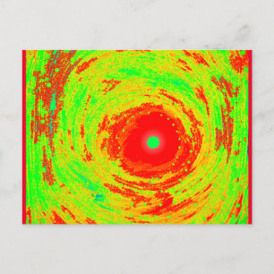 Rote Sonnenkunst  Postkarte