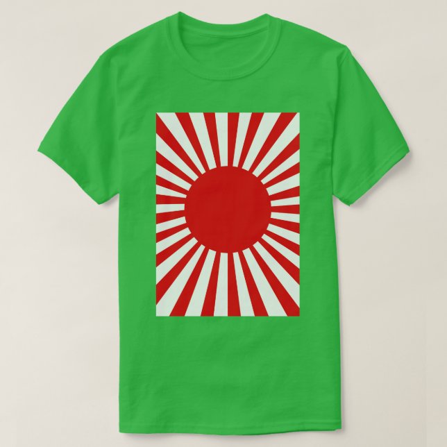 Rote Sonnenstrahlen T-Shirt (Design vorne)
