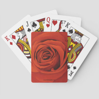 Rote Spielkarten sehen