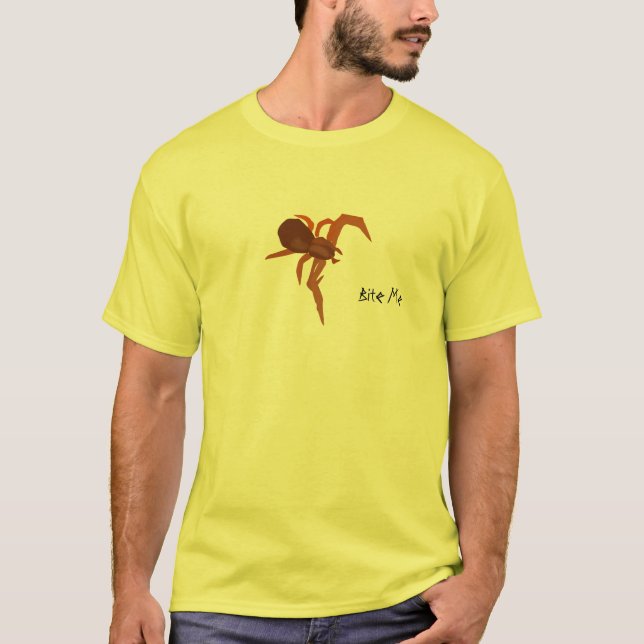 Rote Spinne, beißen mich T-Shirt (Vorderseite)