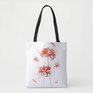 Rote Spinnenlilie' Botanische Kunst