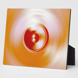 Rote Spinnmusik-Lautsprecher Fotoplatte