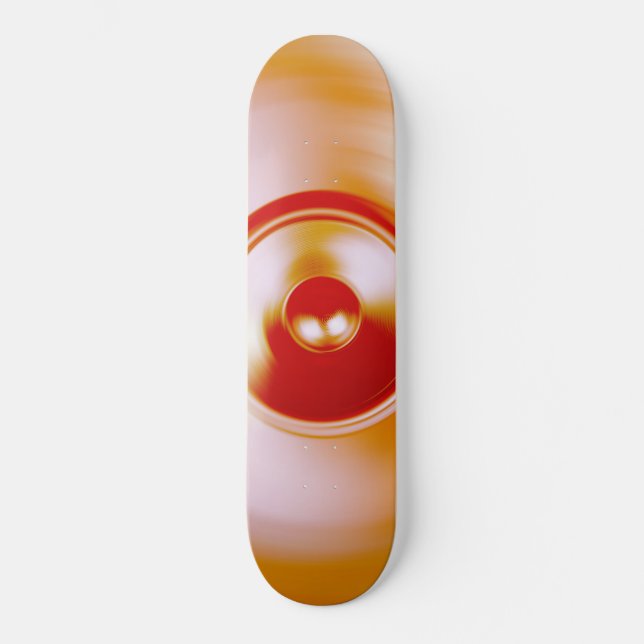 Rote Spinnmusik-Lautsprecher Skateboard (Vorderseite)
