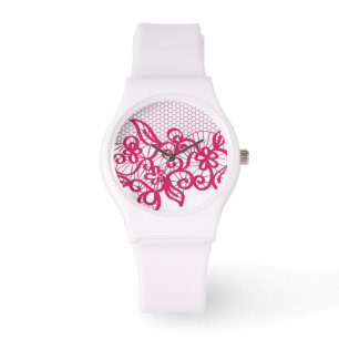 Rote Spitze Armbanduhr