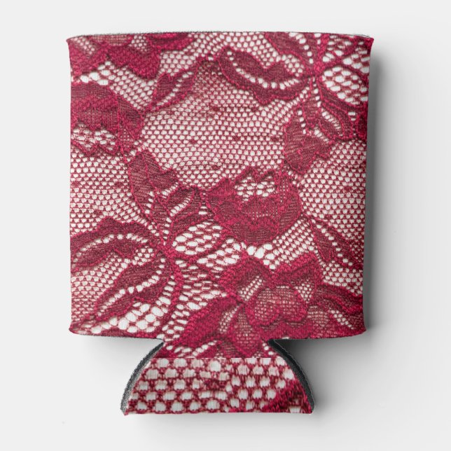 Rote Spitze: elastischer Jacquardtextil. Dosenkühler (Vorderseite)