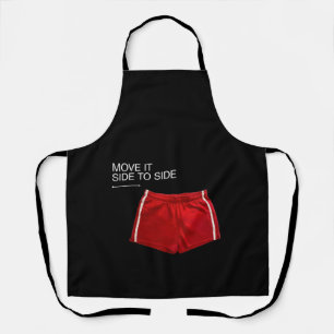 Rote Sportshorts 'Move It Side To Side' Schürze