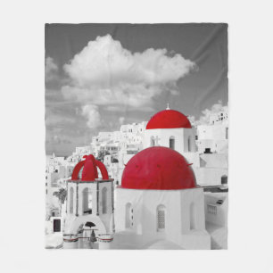 Rote Stadt Fleecedecke