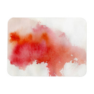 Rote Stelle, abstraktes handgemaltes des Magnet