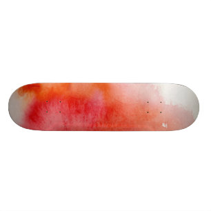 Rote Stelle, abstraktes handgemaltes des Skateboard