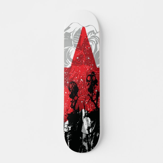 Rote Stern-Gasmaske! Skateboards Ernesto Che (Vorne)