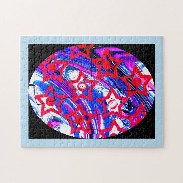 Rote Sterne Puzzle (Horizontal)