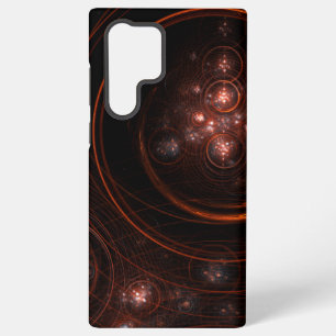 Rote Sternenlicht-Orbits Abstrakte Kosmische Kunst Samsung Galaxy Hülle