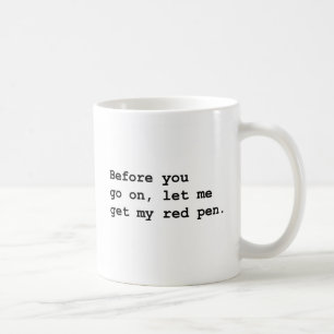 rote Stift-Tasse Tasse
