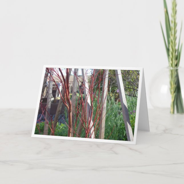 Rote Stöcke u. Weiß-Stangen Karte (Vorderseite)