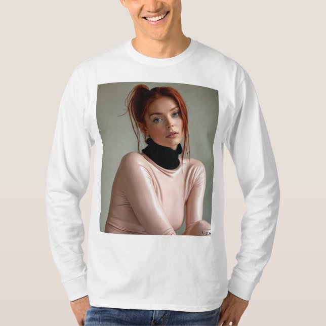 Rote Strahlung: Ein Vogue-Portrait T-Shirt (Vorderseite)