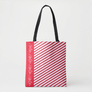 Rote Streifen-Accessoire-Tasche / Benutzerdefinier