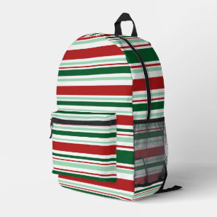 Rote Streifen Bedruckter Rucksack