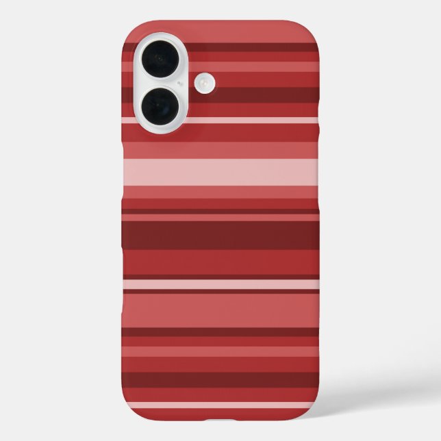 Rote Streifen Case-Mate iPhone Hülle (Rückseite)