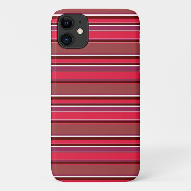 Rote Streifen Case-Mate iPhone Hülle (Rückseite)