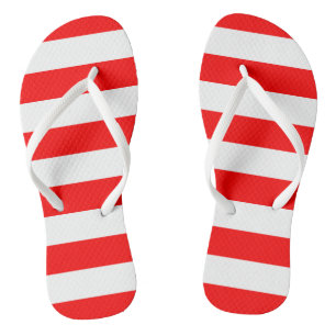 Rote Streifen Flip Flops