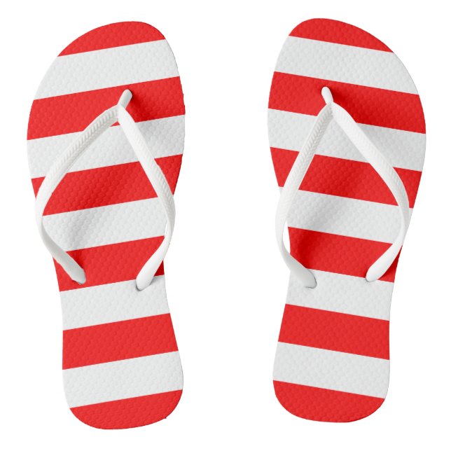 Rote Streifen Flip Flops (Fußbett)