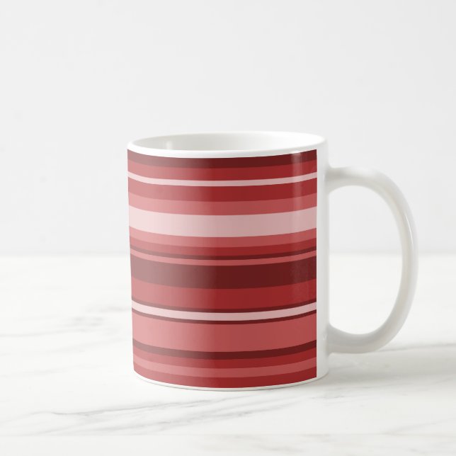 Rote Streifen Kaffeetasse (Rechts)