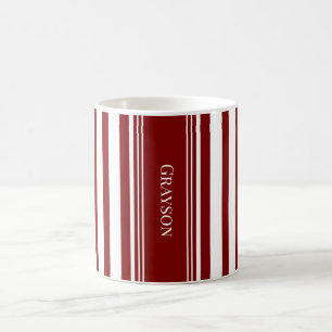 Rote Streifen Kaffeetasse