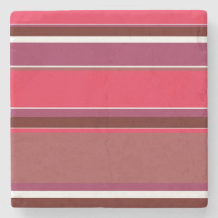 Rote Streifen Steinuntersetzer