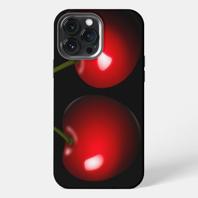 Rote Süßkirschen iPhone-Hülle - Farbe wählen iPhone Hülle (Rückseite)