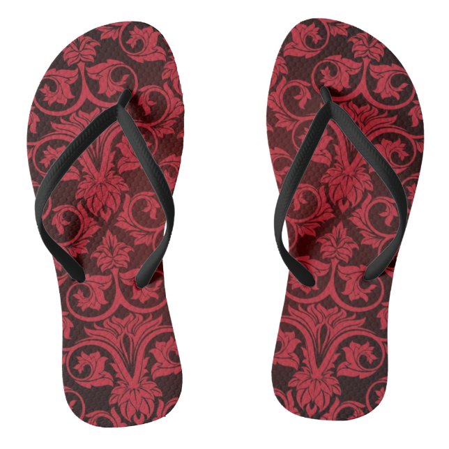 Rote Tapete 2 Flip Flops (Fußbett)