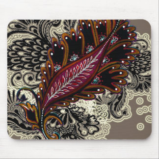 Rote Tapisserie Mousepad