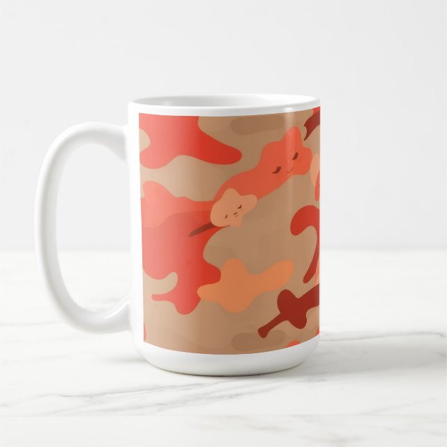 Rote Tarnung Kaffeetasse (Links)