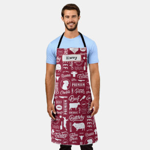 Rote Tasten reduzieren Überdruck-Schürze Schürze