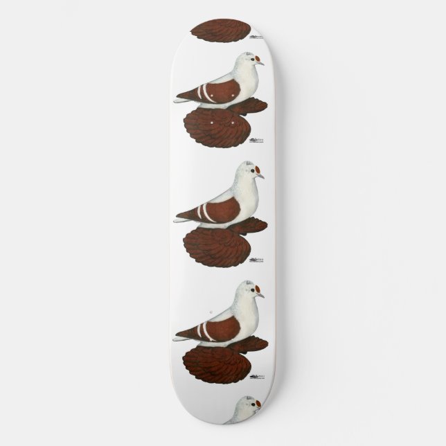 Rote Taube Skateboard (Vorderseite)