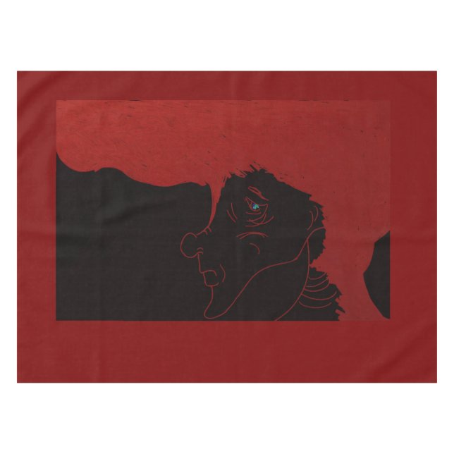 Rote-Tauben-Prinzessin  Tischdecke (Vorderseite (Horizontal))