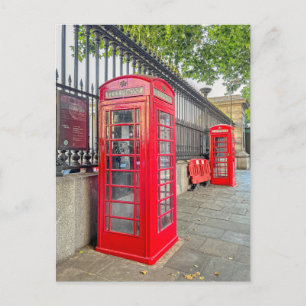 Rote Telefonboxen, London UK Postcard Postkarte