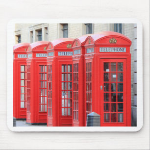 Rote Telefonkabinen von London Mousepad