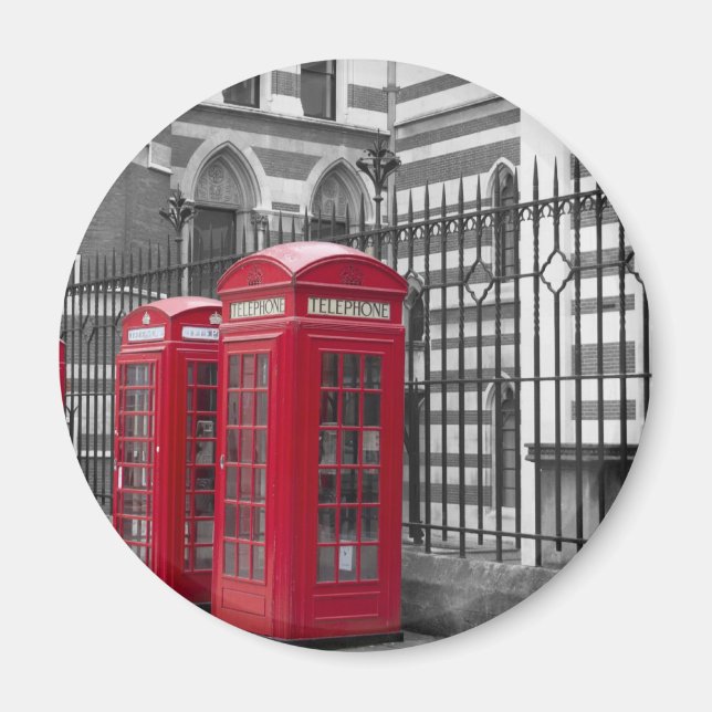 Rote Telefonkästen Magnet (Vorne)