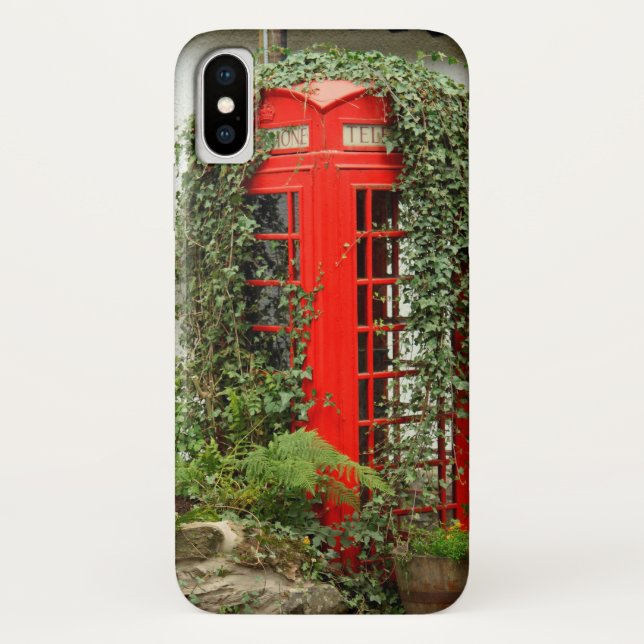 Rote Telefonzelle Case-Mate iPhone Hülle (Rückseite)