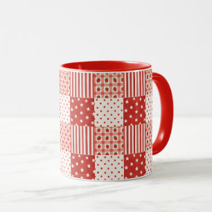 Rote Texturen Tasse