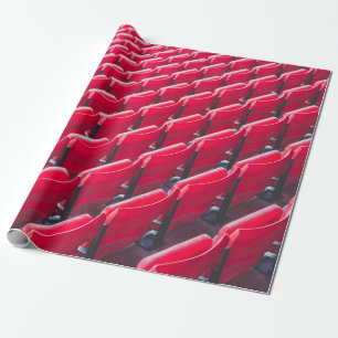 Rote Theaterstühle Geschenkpapier