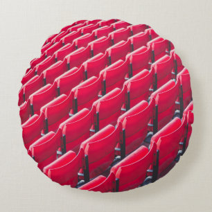 Rote Theaterstühle Rundes Kissen