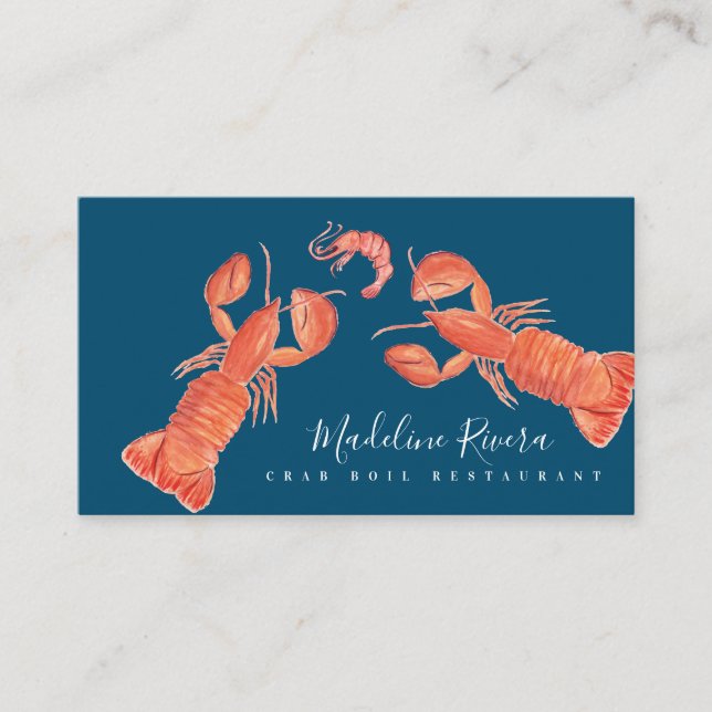 Rote Thunfische Im Fünfspänner über den Gotthard Visitenkarte (Vorderseite)