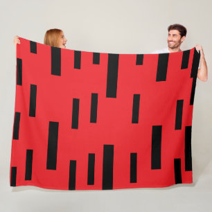 Rote Tinte Fleecedecke