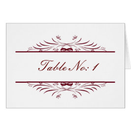 rote Tischkarte
