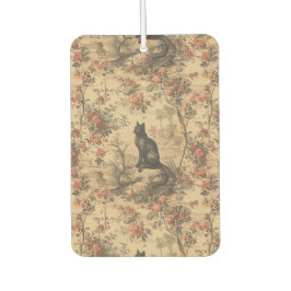 Rote Toile-Chinoiserie-Katze Damast Autolufterfrischer