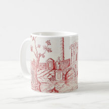 Rote Toile de Jouy