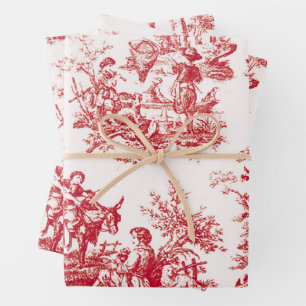 Rote Toile  Geschenkpapier Set