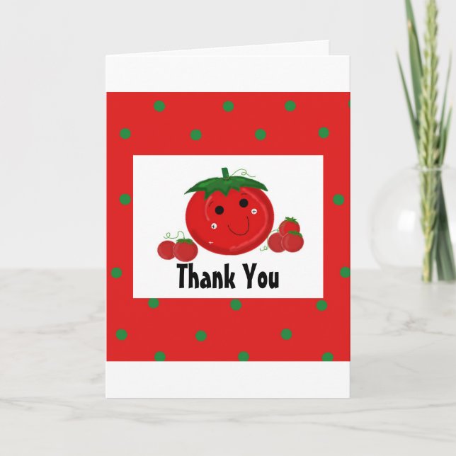 Rote Tomate Danke (Vorderseite)